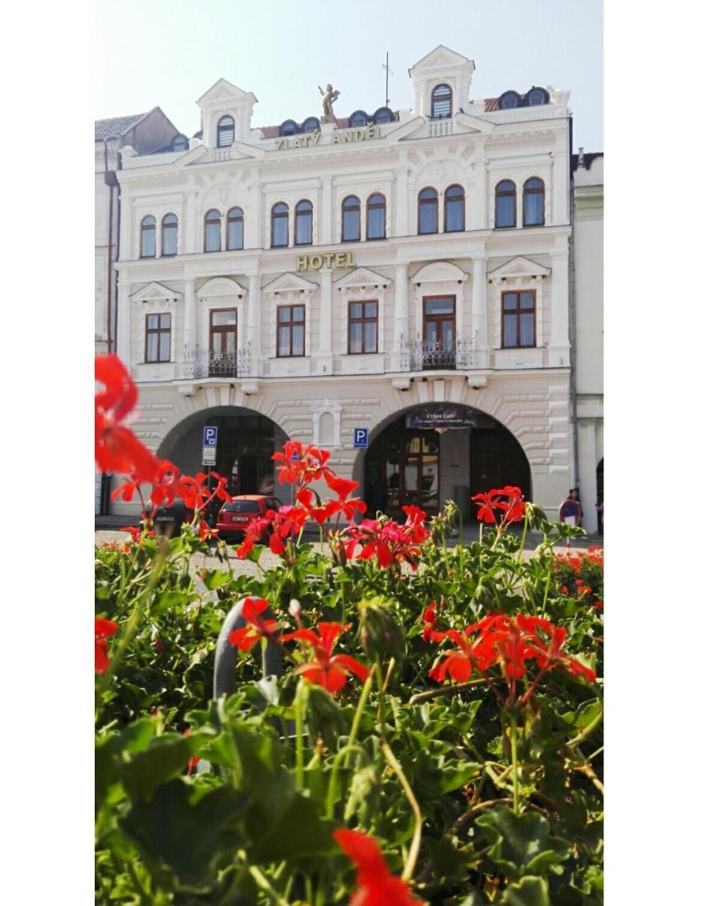 Hotel Zlaty Andel Žatec Exterior foto